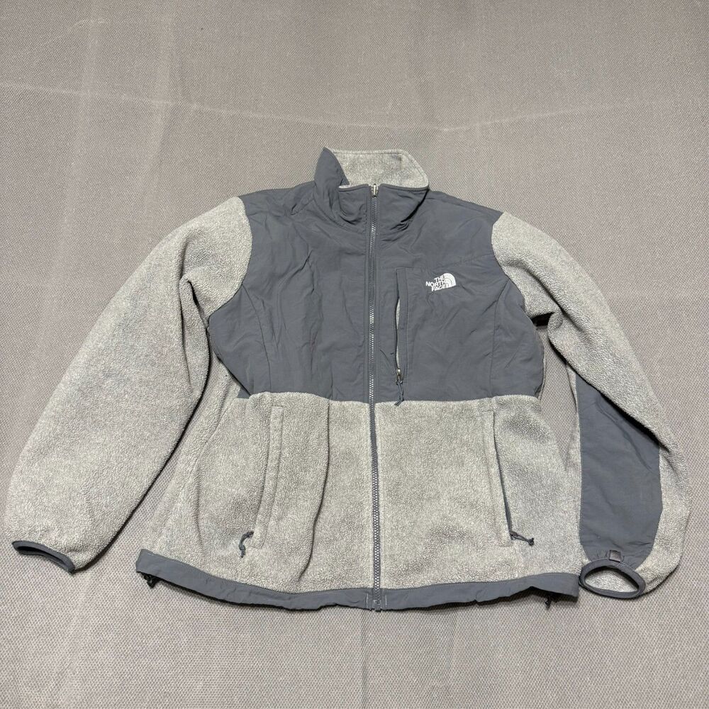 The North Face Denali Fleece Jacket Mens Size M/L Gray Full Zip Polartec